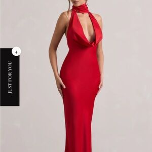 Chic Backless Red Dress